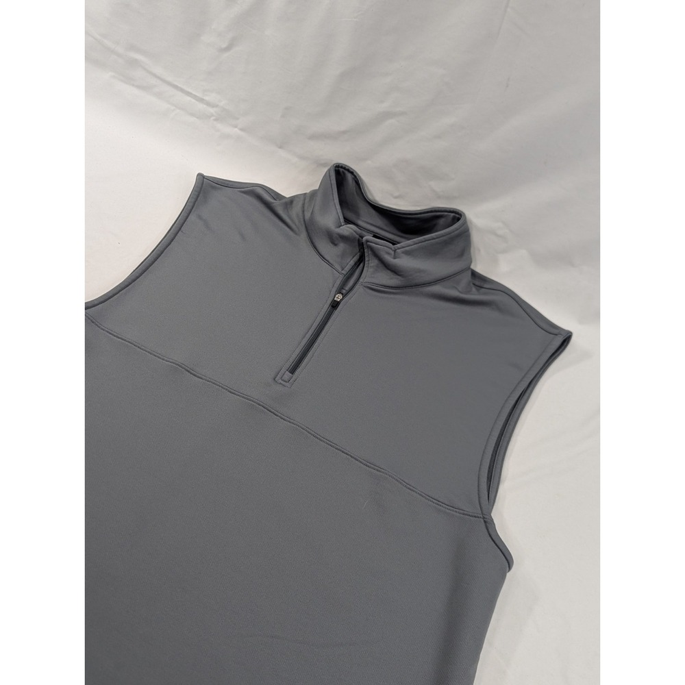 Dunning Golf‎ Vest Men's 2XL Black Sleeveless Jacket 1/4 Zip Lightweight XXL